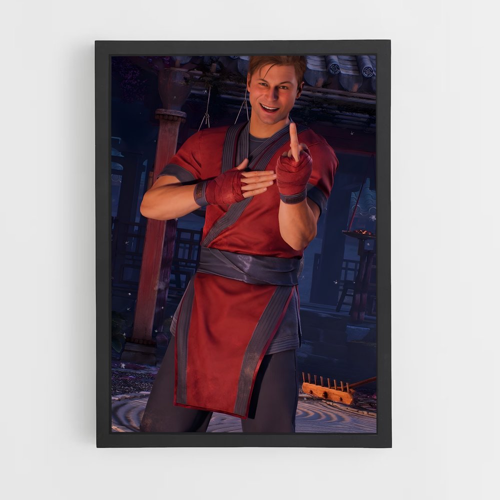 Poster Johnny in Action – affiche Mortal kombat (vue 2)